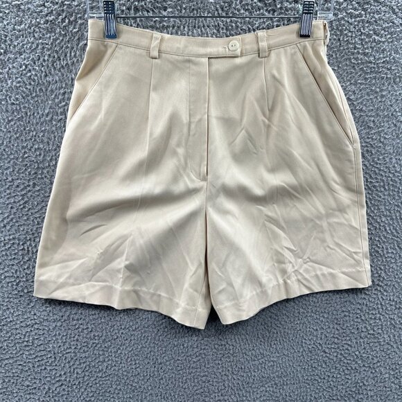 Tail Womens Golf Shorts 4 Tan High Rise Flat Front Bermuda Pockets Stretch - Picture 1 of 10